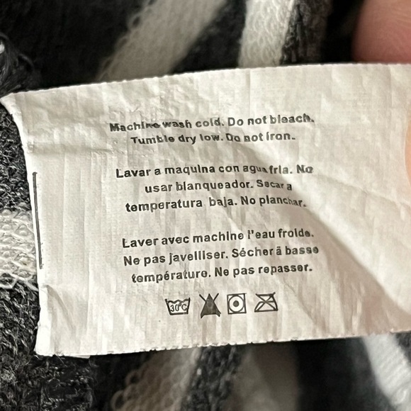 Be All Sportswear Corp Striped Kangaroo Pocket Mini Dress Nautical Preppy M - Picture 6 of 9